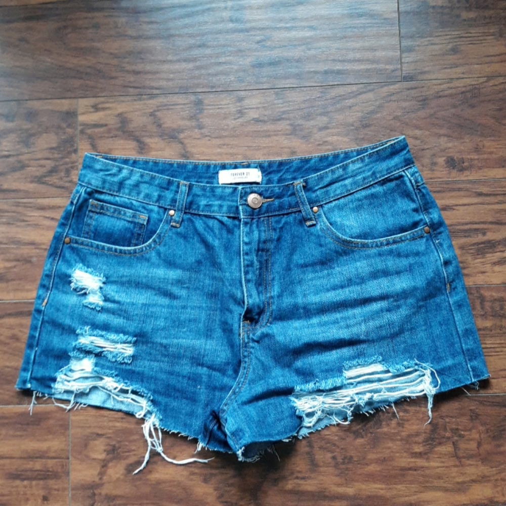 Denim shorts